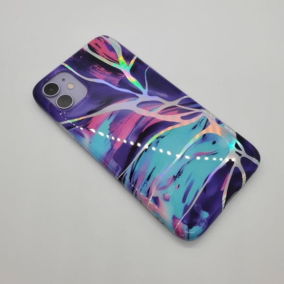 iPhone 12 Case, iPhone 12 Pro Case, iPhone 12 Pro Max Case Marble Electroplated - Picture 5 of 6